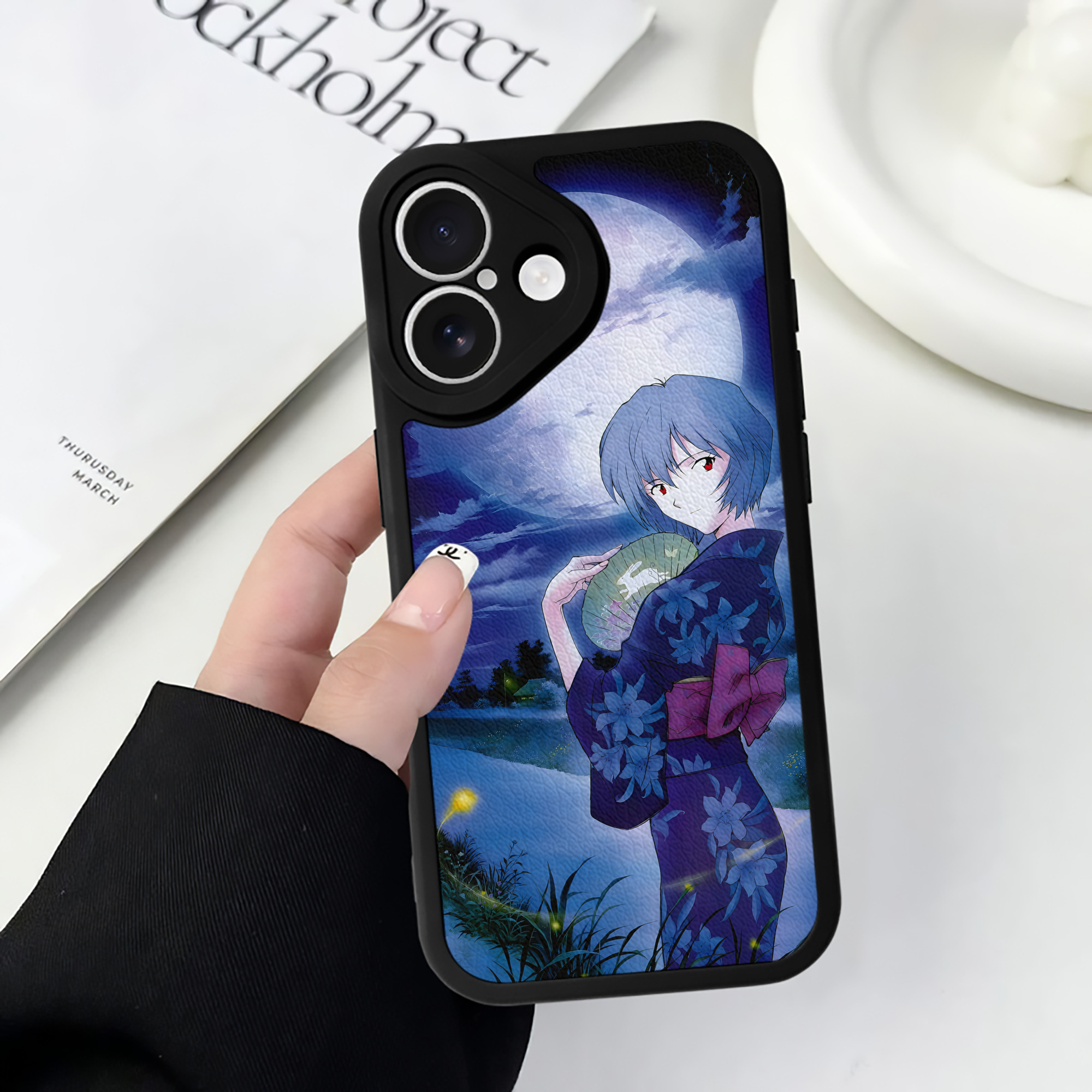 （画像用） EVA 新世紀エヴァンゲリオン 【iPhone 16シリーズ対応】シリコンスマホケース（レザー調） 材質：シリコン
